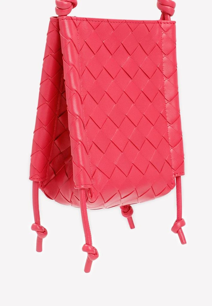 商品Bottega Veneta|Intrecciato Pouch Bag with Knotted Strap,价格¥8263,第4张图片详细描述