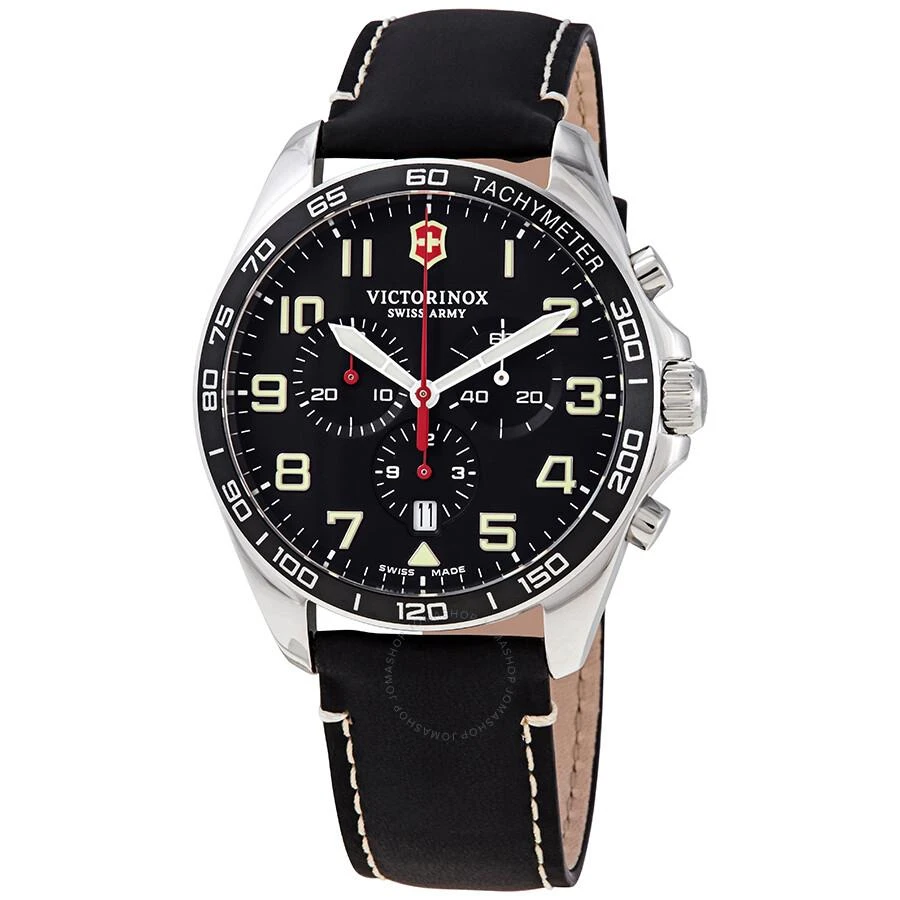 商品Victorinox|Fieldforce Chronograph Quartz Black Dial Men's Watch 241852,价格¥2446,第1张图片