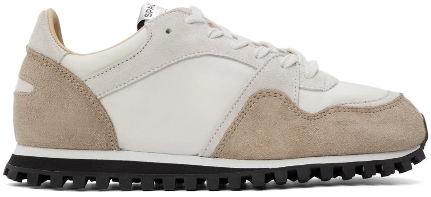 White & Beige Marathon Trail Low (WB) Sneakers商品第1张图片规格展示