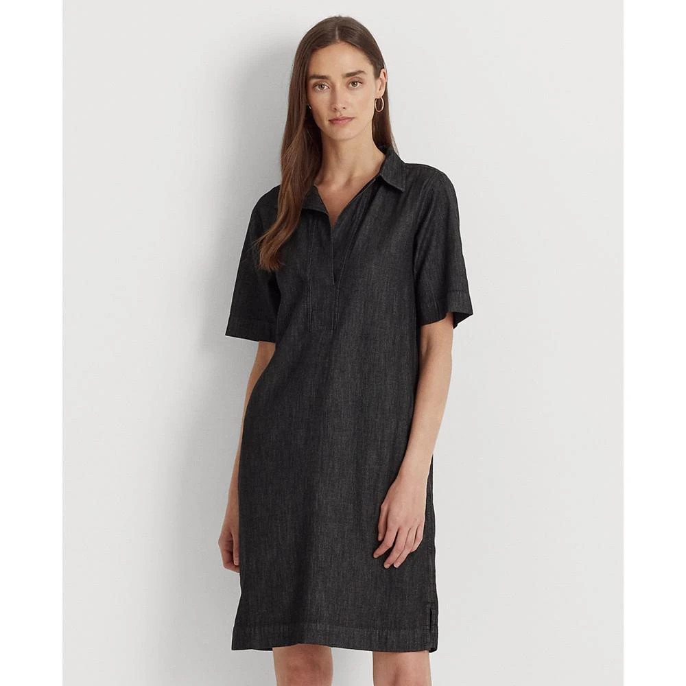 商品Ralph Lauren|Denim Cotton Shift Dress,价格¥1087,第4张图片详细描述