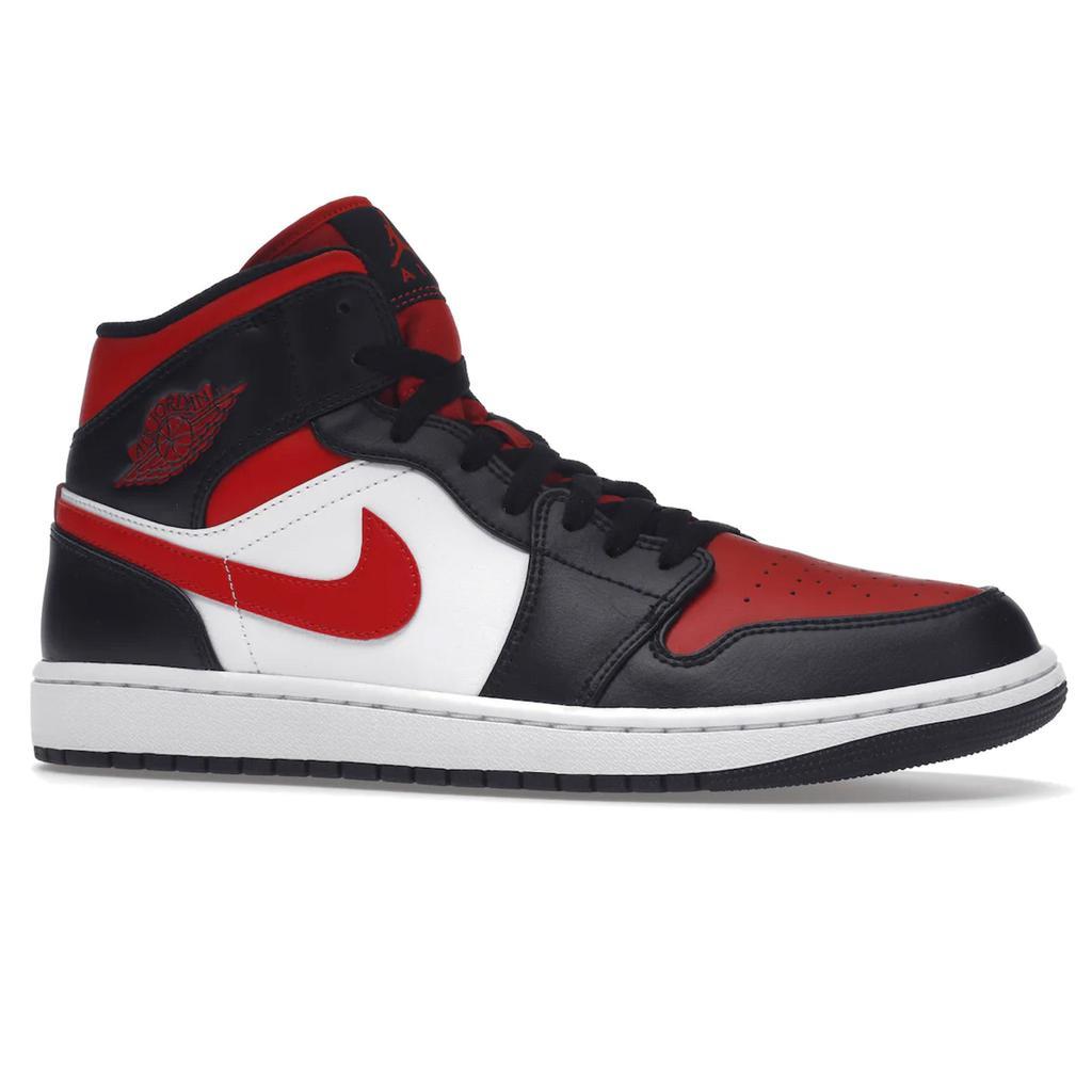 商品Jordan|Air Jordan 1 Mid White Black Red (2022),价格¥1629,第4张图片详细描述