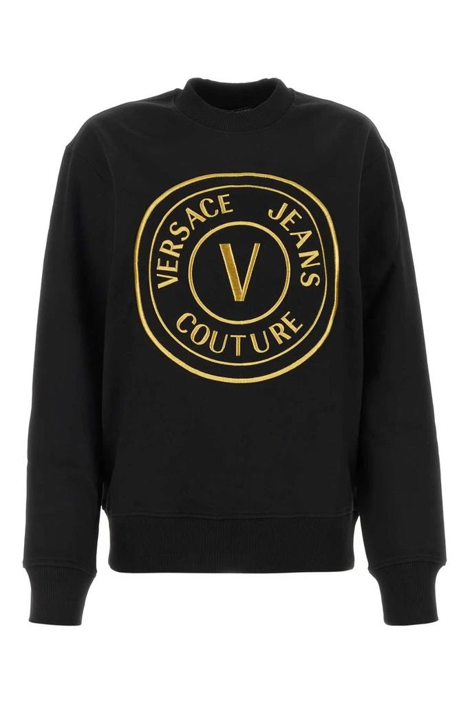 商品Versace|Versace Jeans Couture Logo Embroidered Crewneck Sweatshirt,价格¥1522,第1张图片