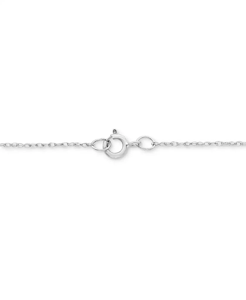 商品Macy's|Diamond Heart Cluster 18" Pendant Necklace (1/2 ct. t.w.) in 10k White Gold,价格¥5986,第3张图片详细描述