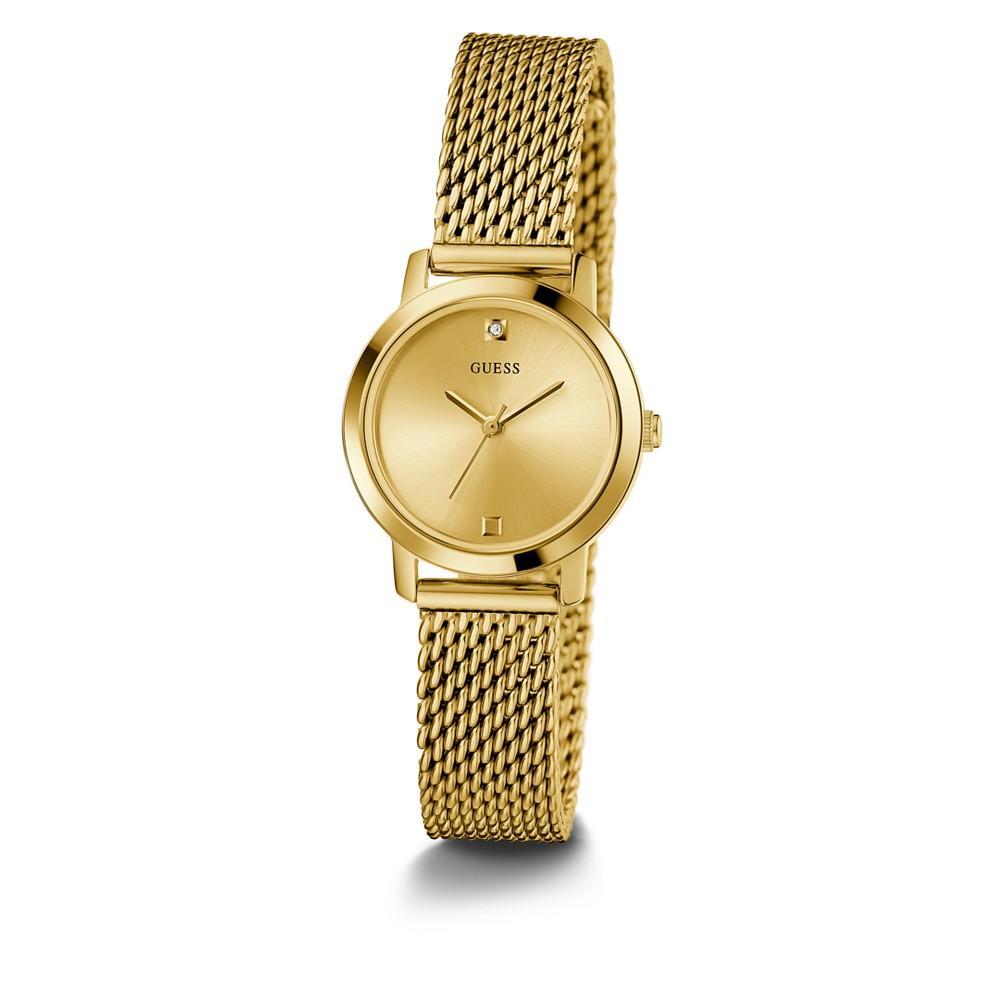 商品GUESS|Women's Gold-Tone Mesh Bracelet Watch 25mm,价格¥743,第7张图片详细描述