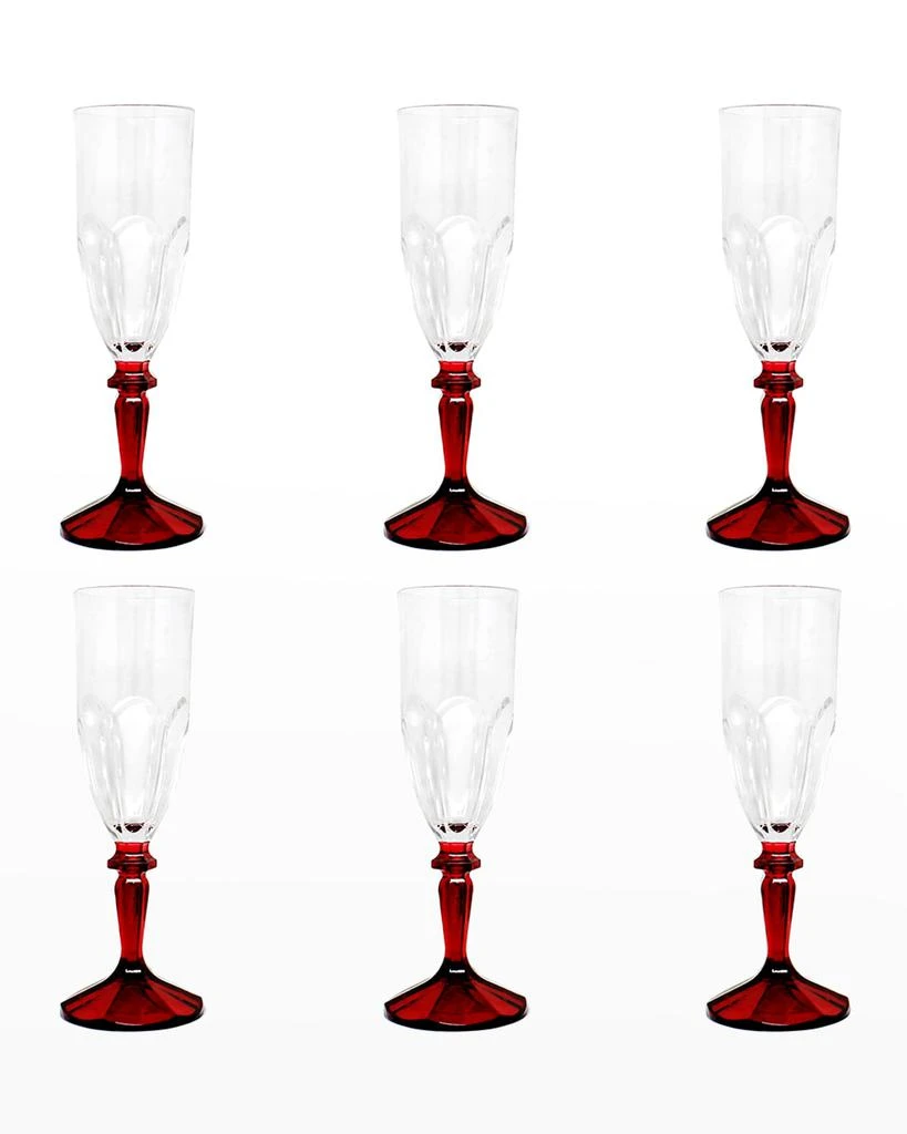 商品Le Cadeaux|Versailles 7 oz. Champagne Flutes, Set of 6,价格¥728,第2张图片详细描述