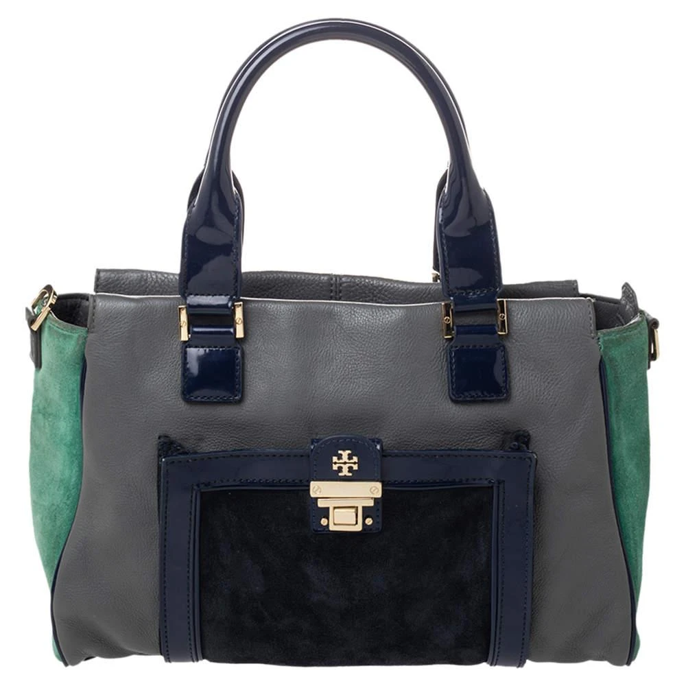 商品[二手商品] Tory Burch|Tory Burch Multicolor Suede And Leather Tote,价格¥2033,第1张图片