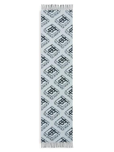 Metallic Mongram Wool-Blend Scarf商品第2张图片规格展示