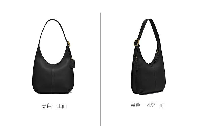 商品Coach|香港直邮coach蔻驰女士皮革简约月牙包单肩包秋冬C2265B4IY,价格¥3458,第5张图片详细描述