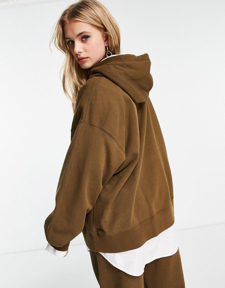 商品Jordan|Jordan Flight fleece hoodie in light olive,价格¥711,第5张图片详细描述