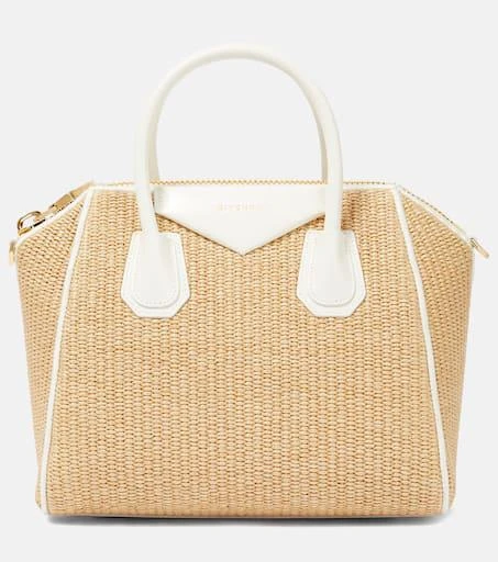 商品Givenchy|Antigona迷你号酒椰叶纤维托特包,价格¥14966,第1张图片