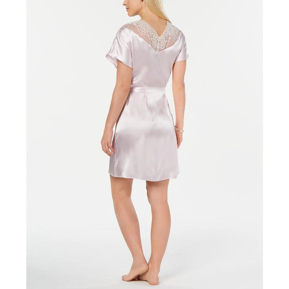 商品Linea Donatella|Blush Juliet Short Satin Robe,价格¥205,第2张图片详细描述