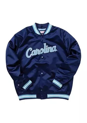 商品Mitchell & Ness|Ness Ncaa North Carolina Tar Heels Satin Jacket,价格¥825,第1张图片