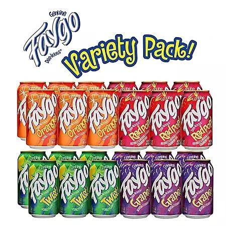 商品Faygo|Faygo Soda Variety Pack 12 fl. oz., 24 pk.,价格¥61,第3张图片详细描述