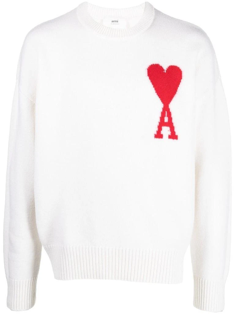 商品AMI|AMI PARIS Ami de Coeur wool jumper,价格¥2719,第1张图片