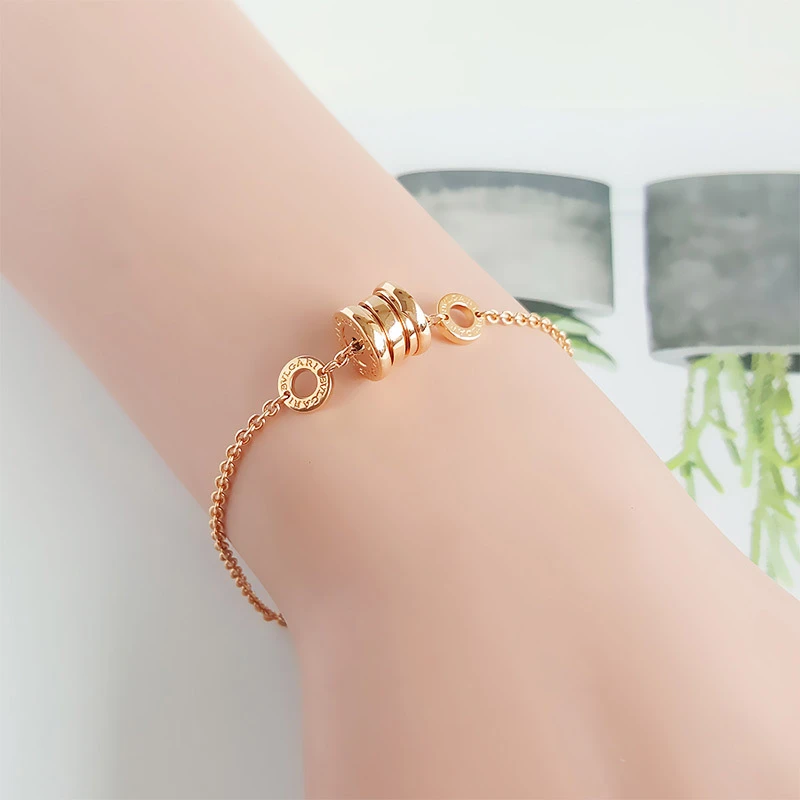 商品[国内直发] BVLGARI|宝格丽 B.ZERO1系列 B.zero1系列螺旋 三环 18k玫瑰金 手链 女款 玫瑰金色,价格¥11401,第10张图片详细描述
