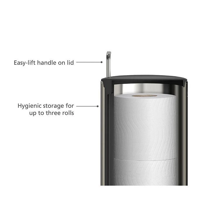 商品Joseph Joseph|EasyStore Luxe Concealed Toilet Roll Holder,价格¥341,第3张图片详细描述