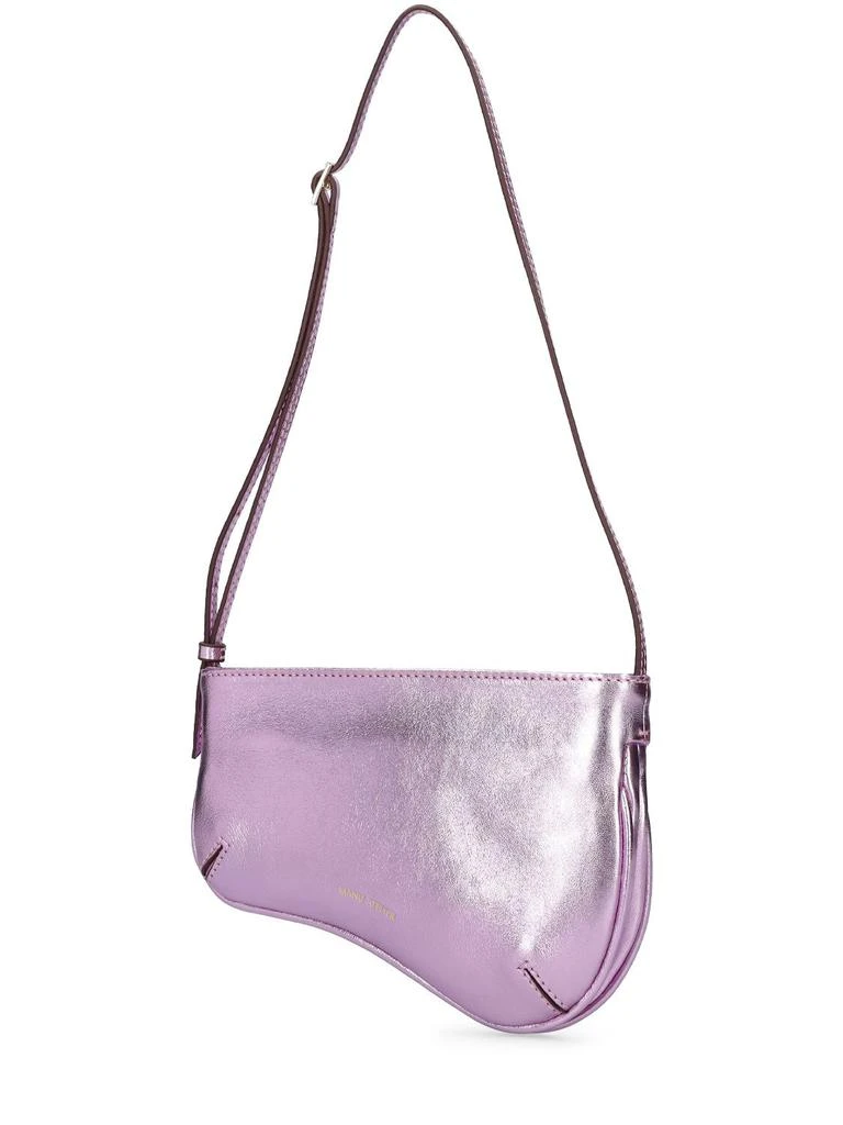 商品Manu Atelier|Mini Curve Metallic Leather Bag,价格¥1284,第2张图片详细描述