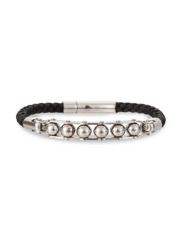 商品Eye Candy LA|Andrew Leather Beaded Bracelet,价格¥201,第1张图片