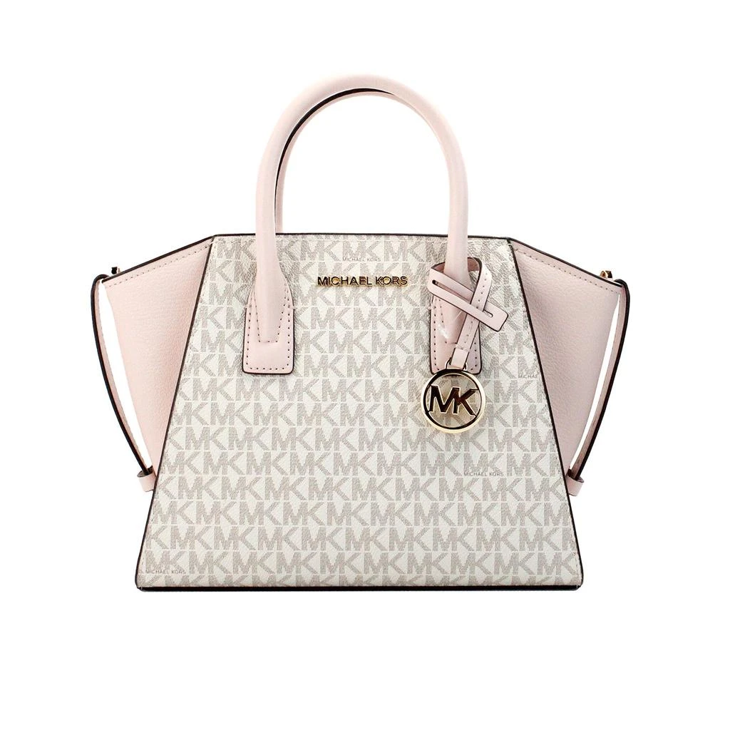 商品Michael Kors|Michael Kors Avril Small Powder Blush PVC Leather Top Zip Satchel Crossbody Women's Bag,价格¥2032,第1张图片