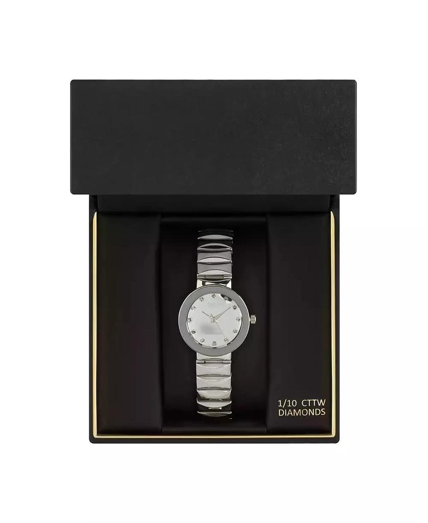 商品American Exchange|Ladies Genuine Diamond Collection Shiny Silver Watch, 28mm,价格¥569,第2张图片详细描述