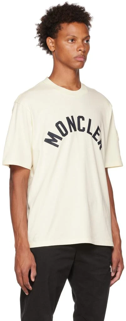 商品Moncler|灰白色徽标 T 恤,价格¥2643,第2张图片详细描述
