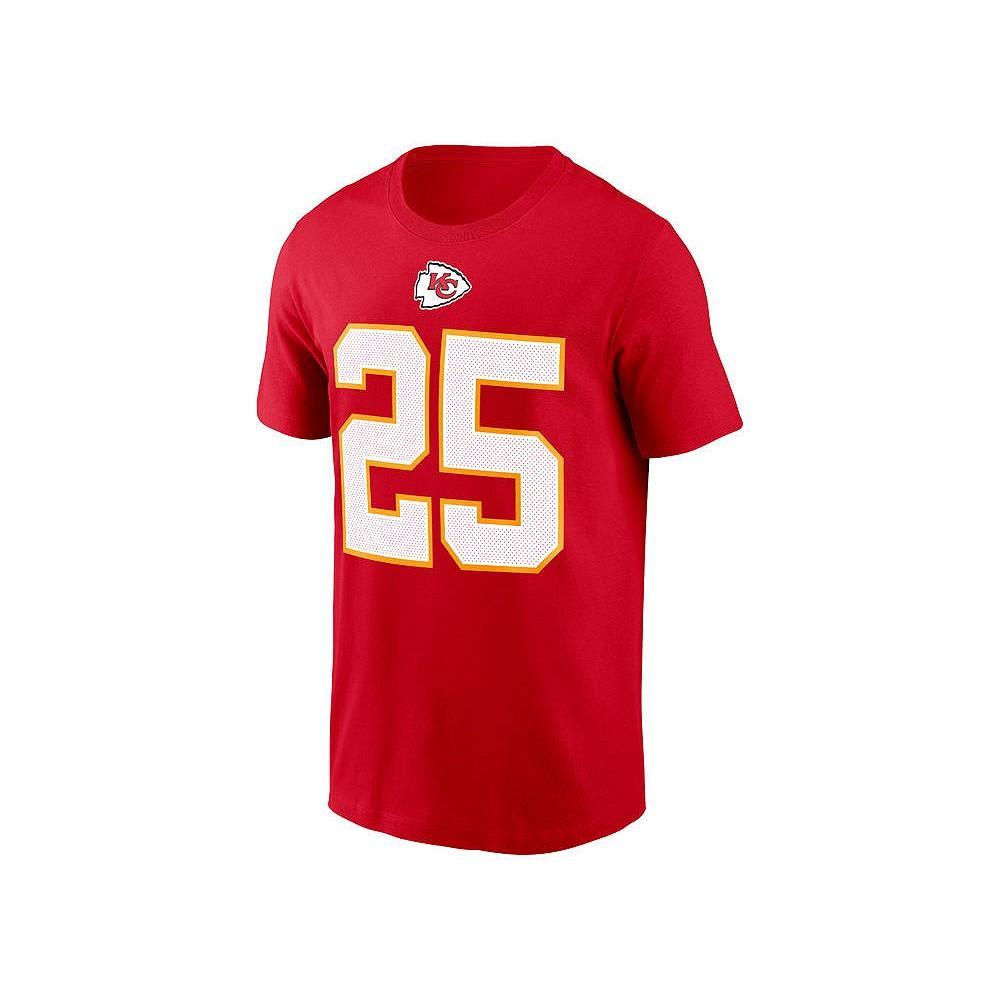 商品NIKE|Kansas City Chiefs Men's Pride Name and Number Wordmark 3.0 Player T-shirt Clyde Edwards-Helaire,价格¥244,第4张图片详细描述