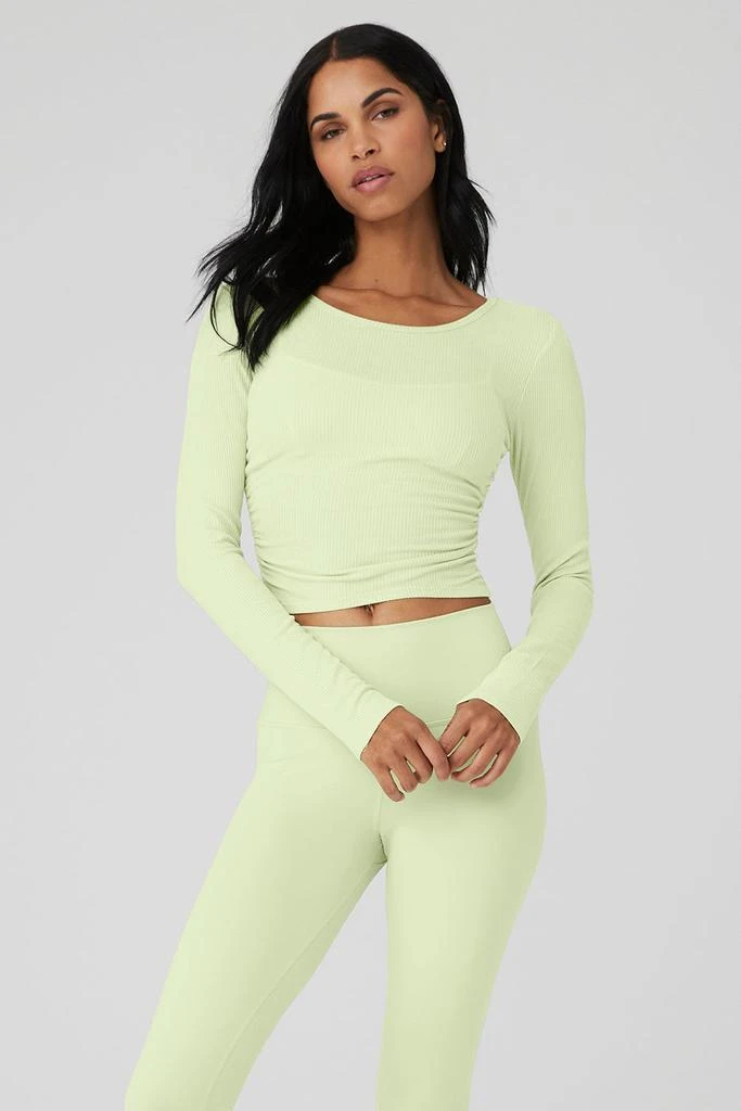 商品Alo|Gather Long Sleeve - Iced Green Tea,价格¥561,第1张图片