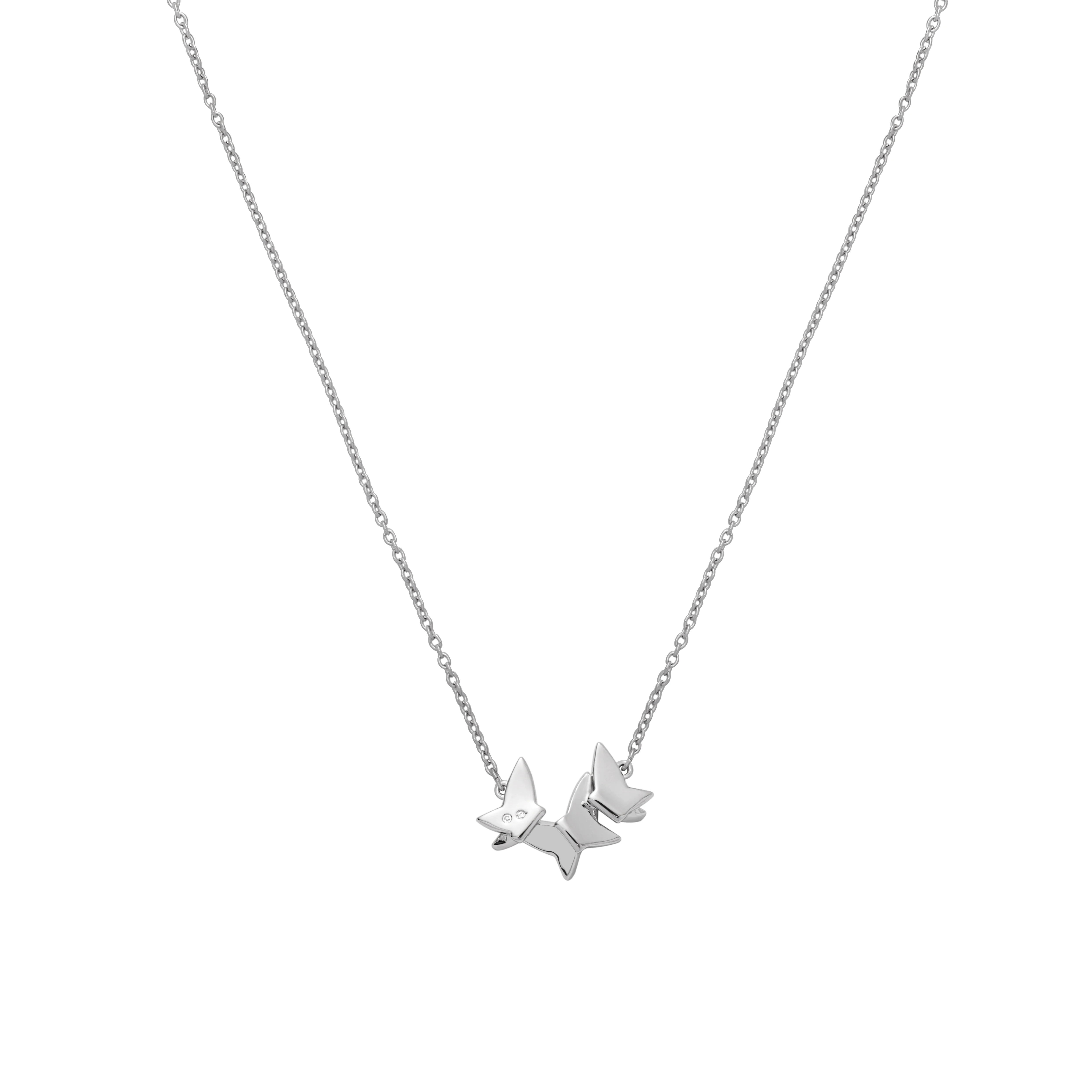 商品[国内直发] Swarovski|施华洛世奇 LILIA 蝴蝶吊坠项链锁骨链 女款 白色 #,价格¥482,第5张图片详细描述
