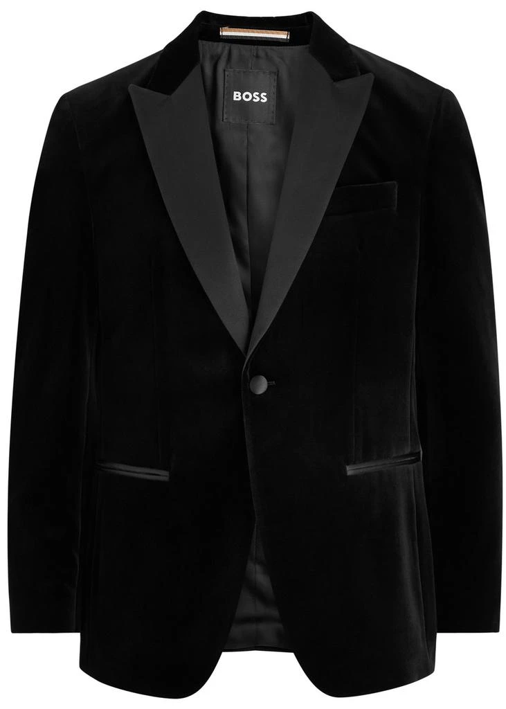 商品Hugo Boss|Hutson velvet blazer ,价格¥2583,第1张图片