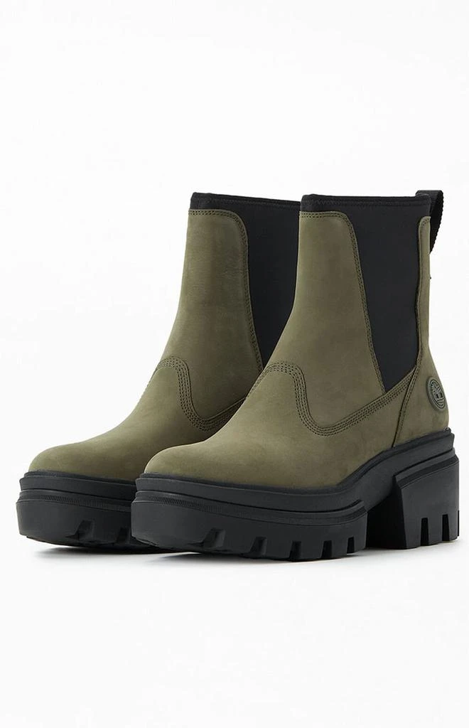 商品Timberland|Women's Green Everleigh Chelsea Boots,价格¥1184,第2张图片详细描述