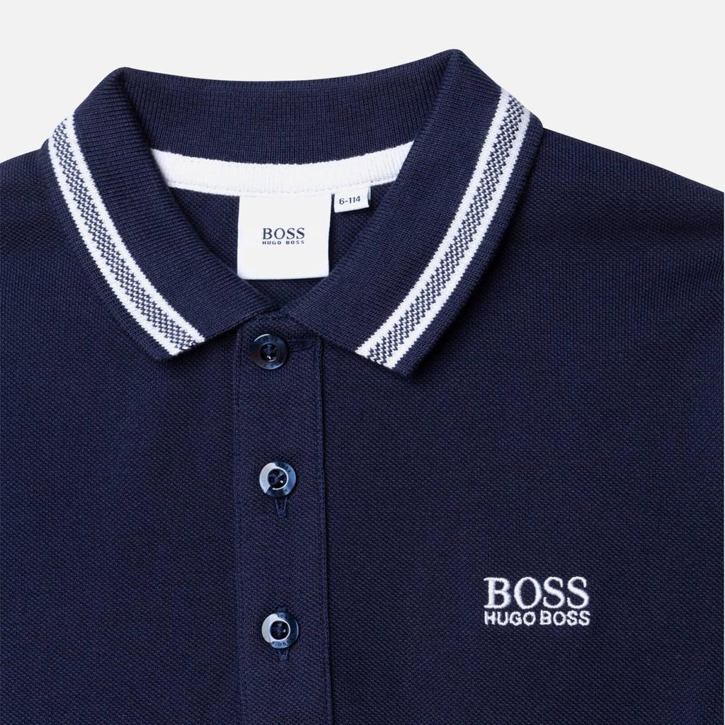 Hugo Boss Boys' Short Sleeve Classic Polo Shirt - Navy商品第3张图片规格展示