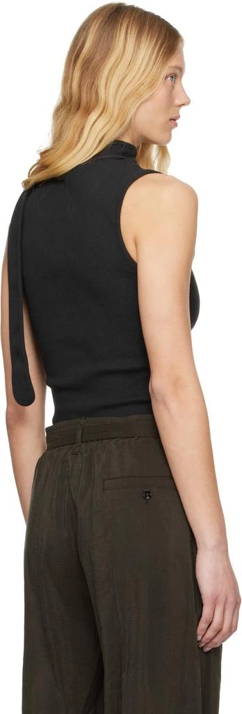 商品Lemaire|Black Asymmetrical Fitted Top,价格¥2854,第3张图片详细描述