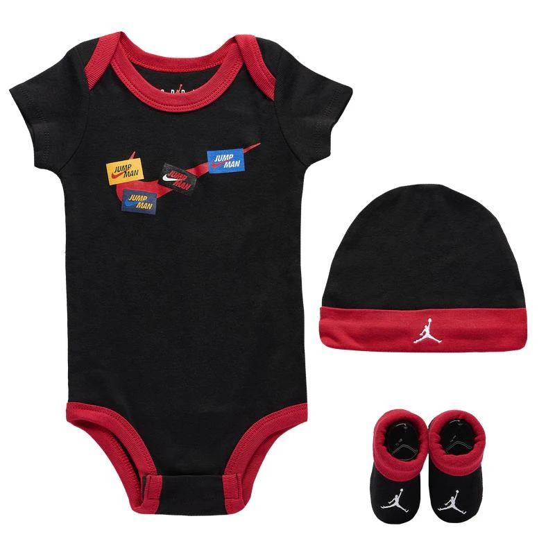 商品Jordan|Jordan Hat Bodysuit Bootie 3 Piece Set - Boys' Infant,价格¥150,第1张图片