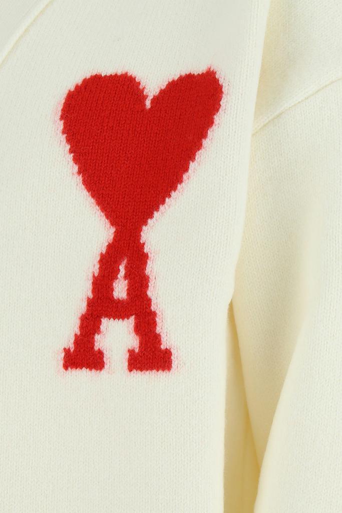 商品AMI|Ivory wool cardigan,价格¥3022,第4张图片详细描述