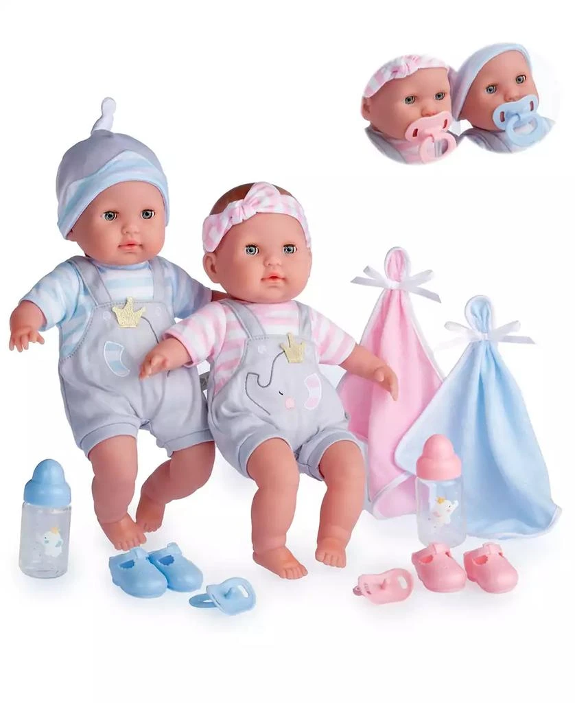 商品JC TOYS|Berenguer Boutique Twins 15" Soft Body Baby Doll,价格¥374,第1张图片