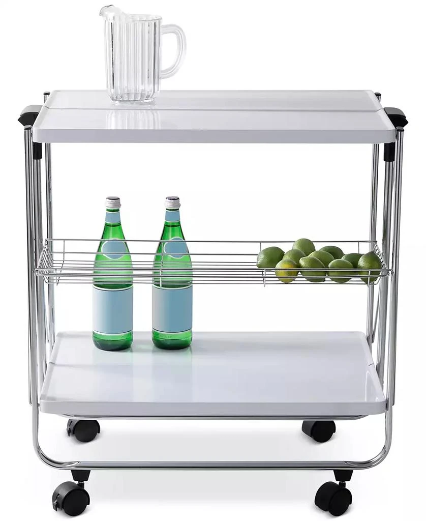 商品Honey Can Do|Modern Foldable Rolling Kitchen Cart,价格¥1282,第2张图片详细描述