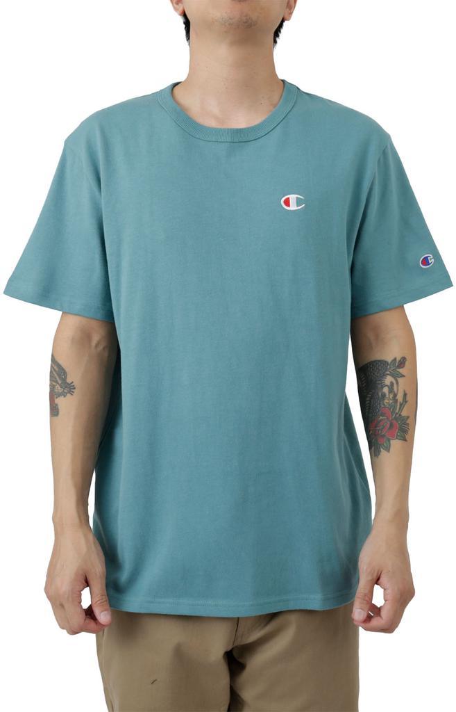 商品CHAMPION|C Logo Heritage T-Shirt - Aqua tonic,价格¥137,第1张图片