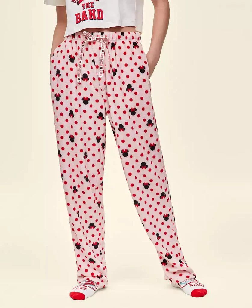 商品Disney | Macy's|Adult Unisex Minnie Mouse Plush Fleece Pants, Created for Macy's,价格¥157,第1张图片