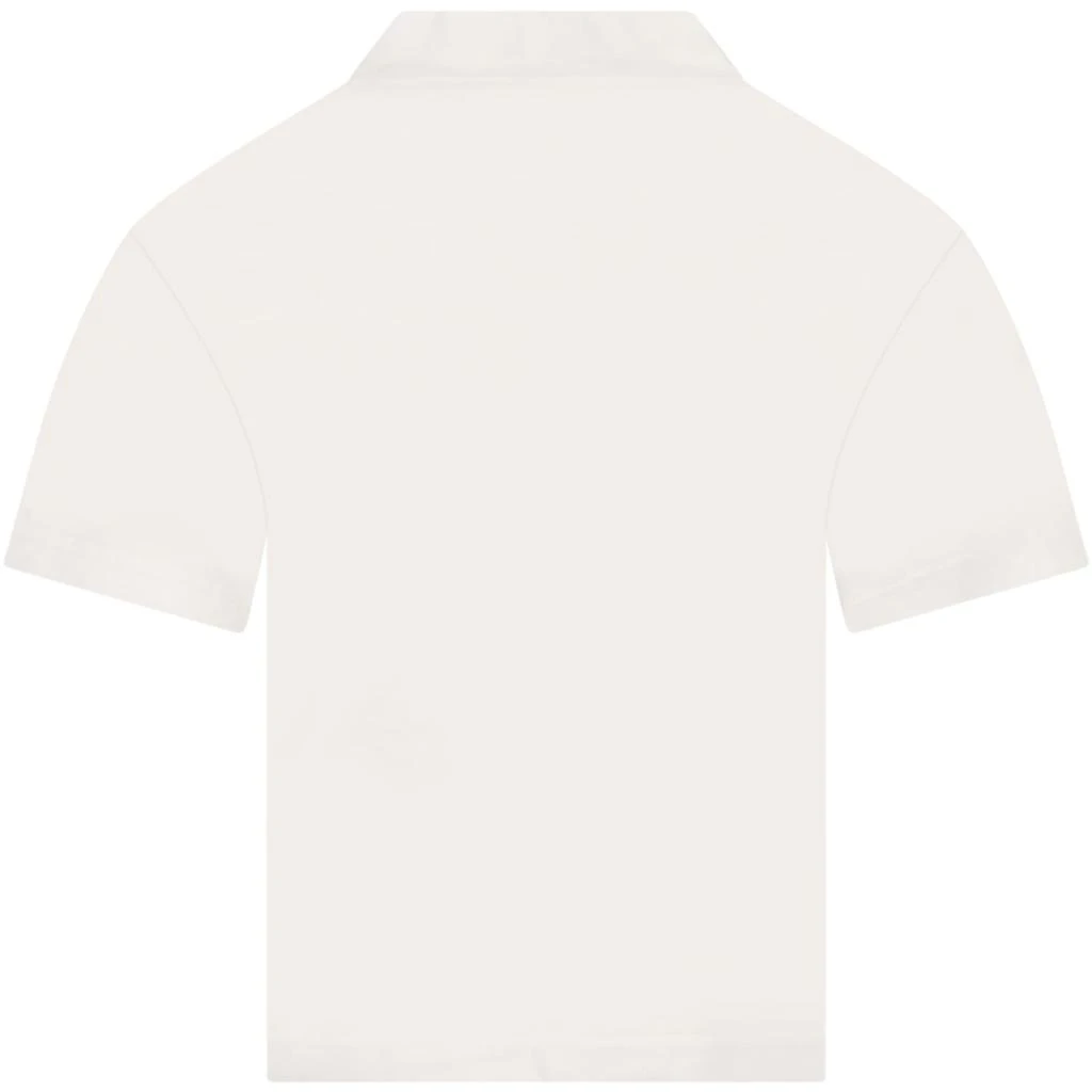 商品Balenciaga|Balenciaga Ivory T-shirt For Kids With Logo,价格¥1150,第2张图片详细描述