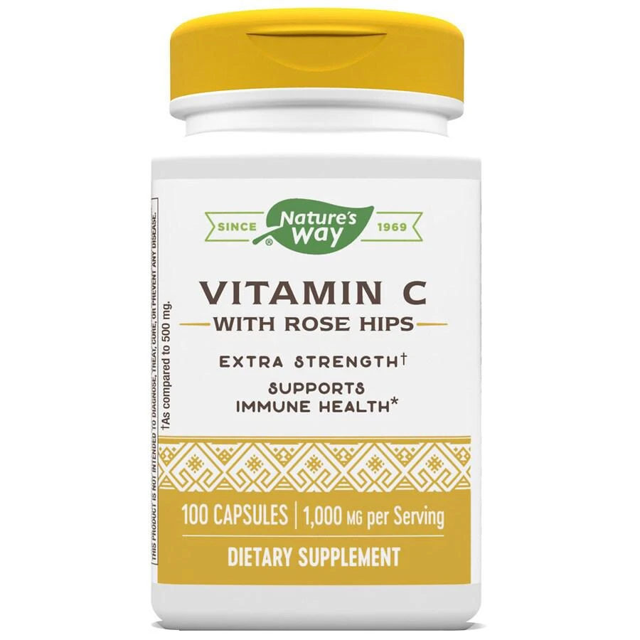 商品Nature's Way|Vitamin C-1000 with Rose Hips Capsules,价格¥137,第1张图片