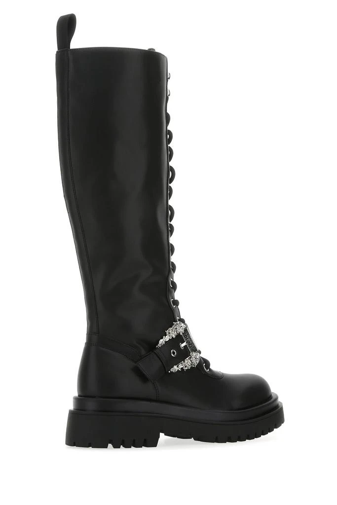 商品Versace|Black leather Drew boots,价格¥2522,第2张图片详细描述