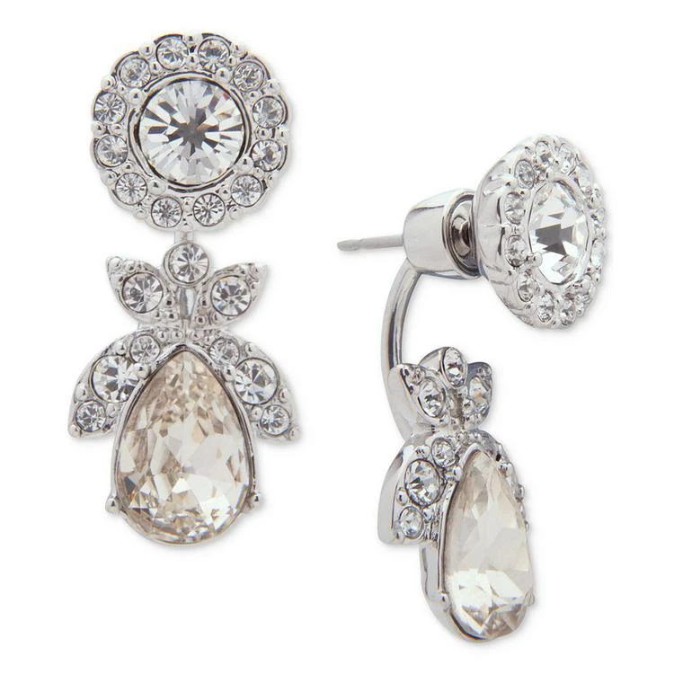 商品Givenchy|Crystal Flower & Teardrop Front & Back Earrings,价格¥371,第1张图片