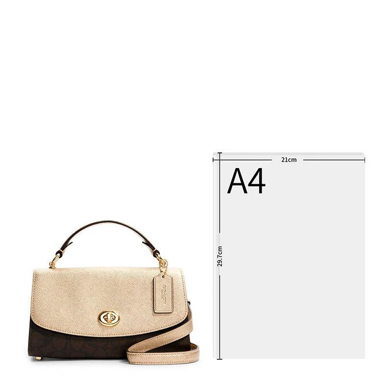商品Coach|香港直邮COACH蔻驰女士拼色PVC配皮单肩包时尚潮流C1441IMS5V,价格¥3151,第4张图片详细描述