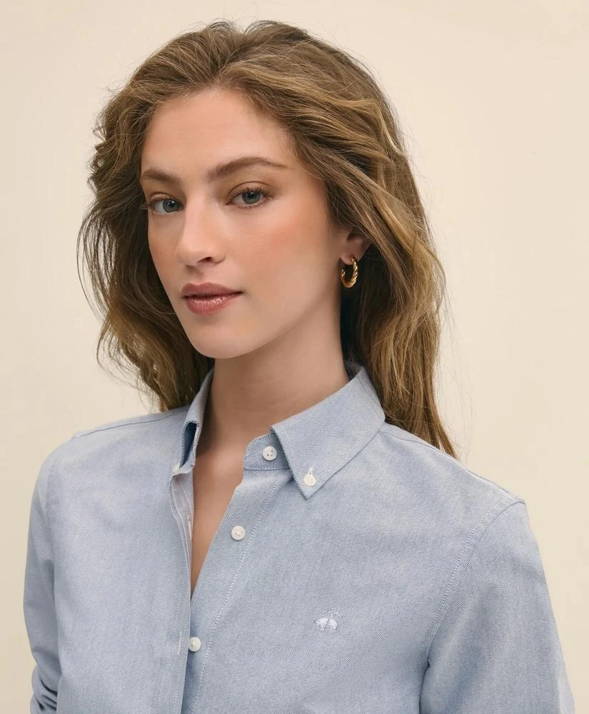 商品Brooks Brothers|Classic-Fit Cotton Oxford Shirt,价格¥878,第3张图片详细描述