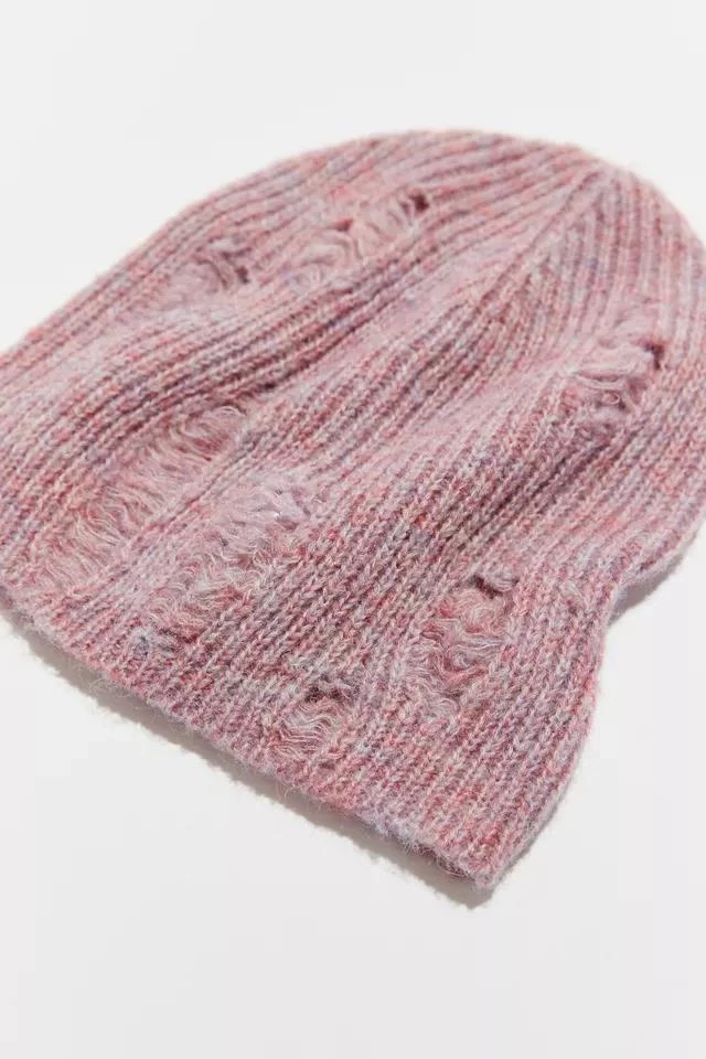 商品Urban Outfitters|Jax Distressed Knit Beanie,价格¥15,第3张图片详细描述