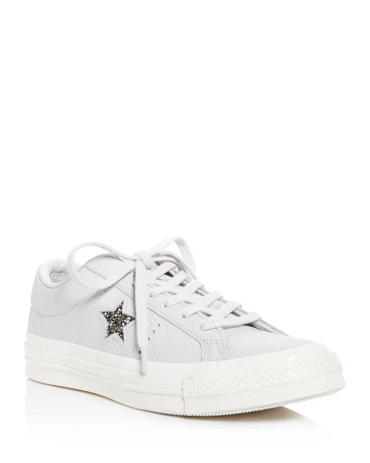 商品Converse|Women's One Star Leather Lace Up Sneakers,价格¥539,第1张图片