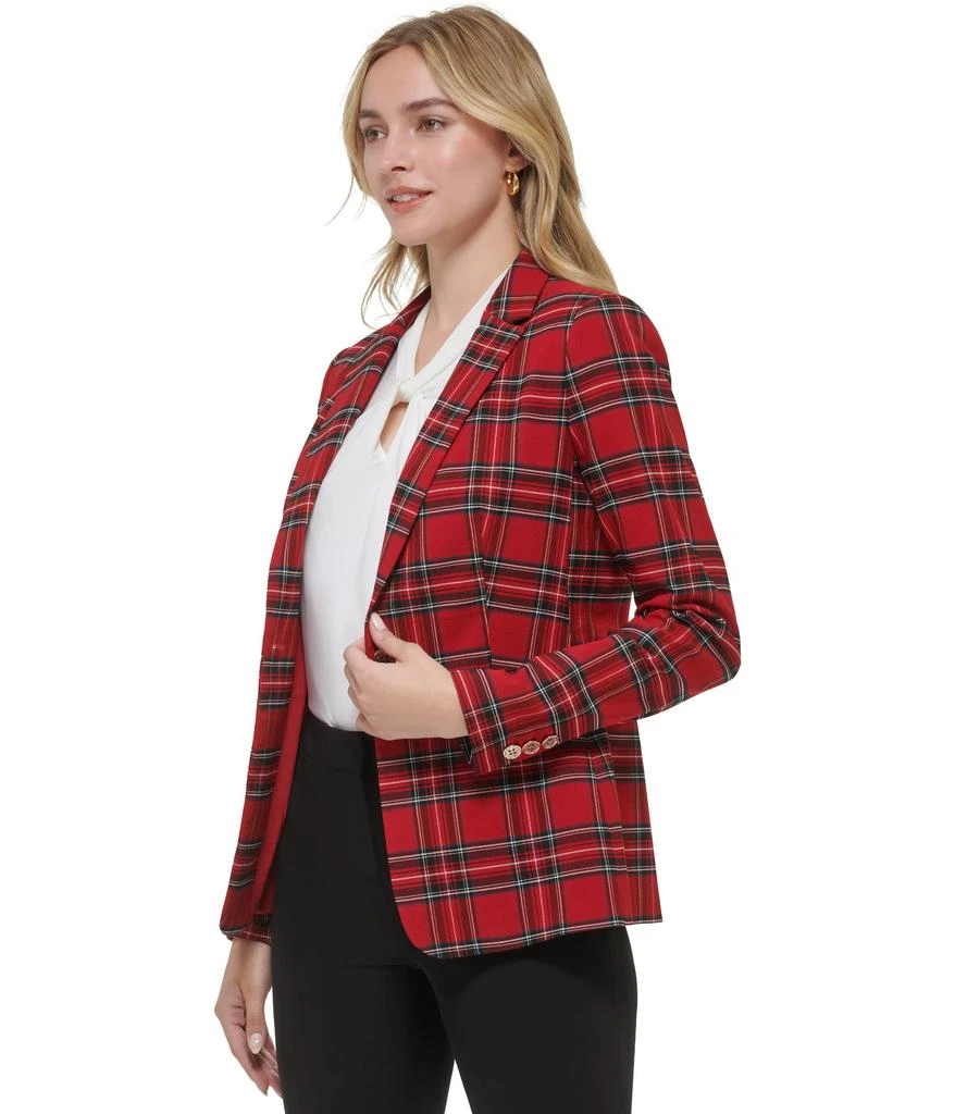 商品Tommy Hilfiger|Plaid One-Button Blazer,价格¥357,第3张图片详细描述