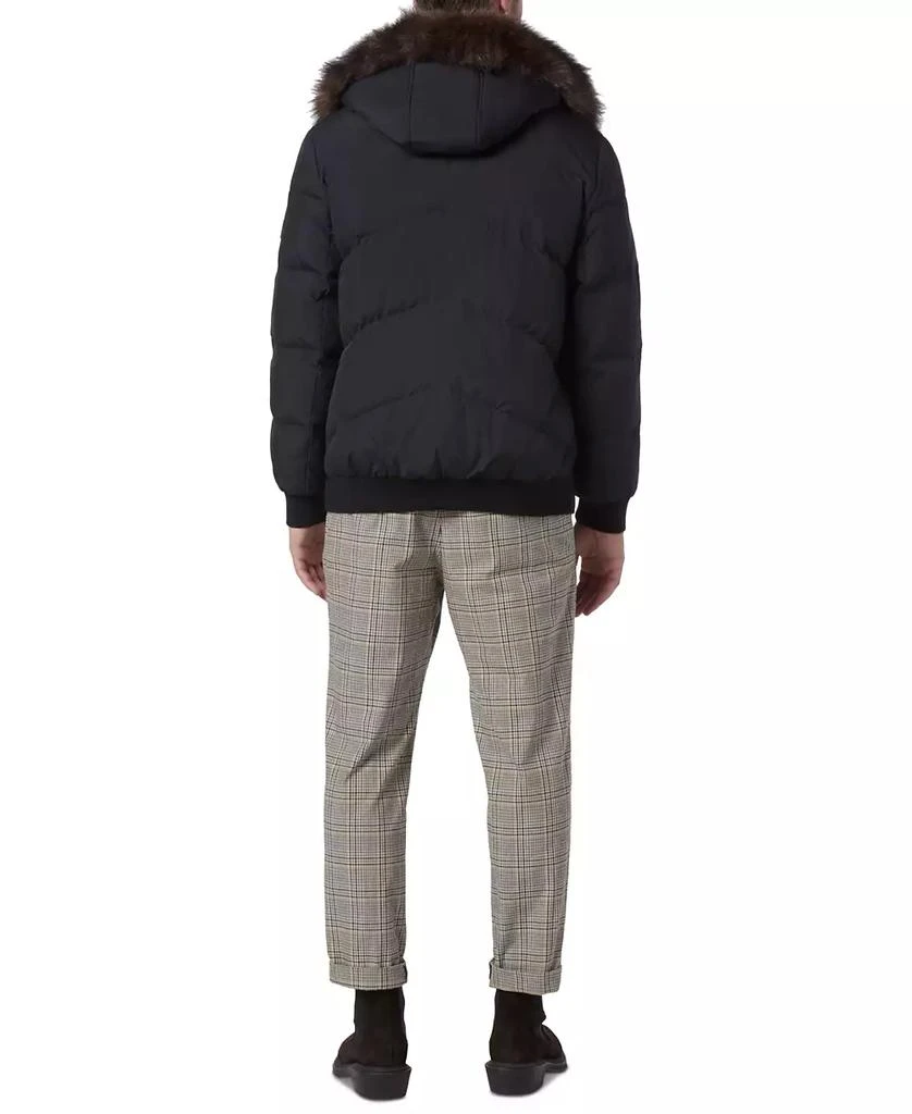 商品Marc New York by Andrew Marc|Men's Down Bomber with Faux Fur Trim and Removable Hood,价格¥1095,第2张图片详细描述
