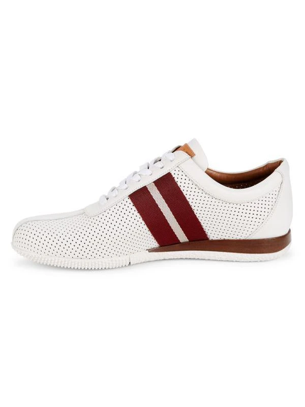 商品Bally|Frenz Striped Perforated Low Top Sneakers,价格¥2366,第4张图片详细描述