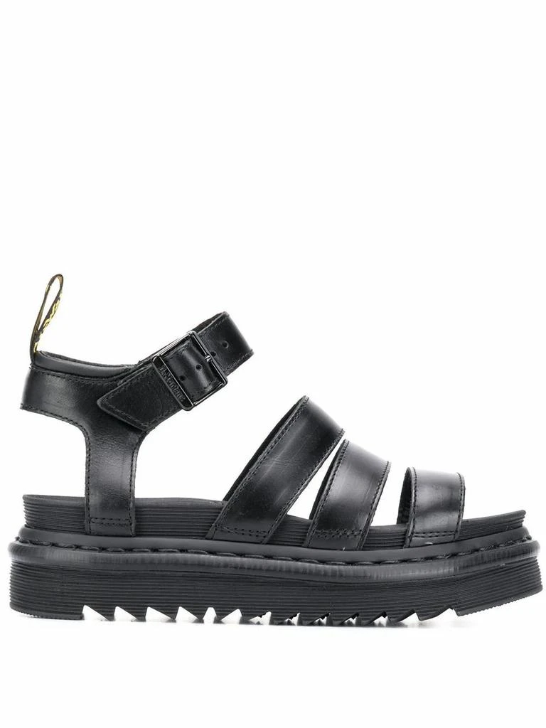 商品Dr. Martens|Dr. Martens Womens Black Leather Sandals,价格¥1695,第1张图片